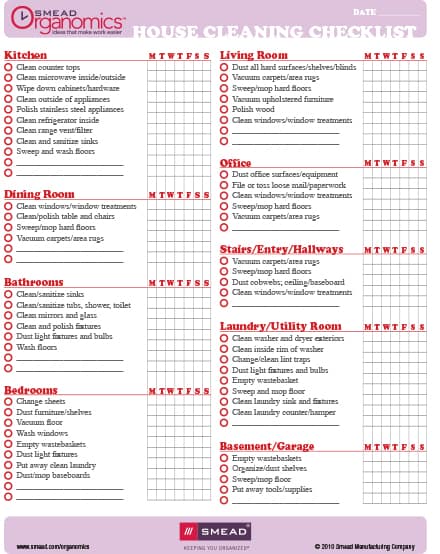 5 Commercial Office Cleaning Checklist Sample Excel Templates