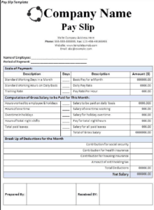 Pack of 28 Salary Slip Templates (Payslips) in 1 Click Word Excel Samples