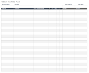 5+ Employee Training Templates - Word Excel Formats