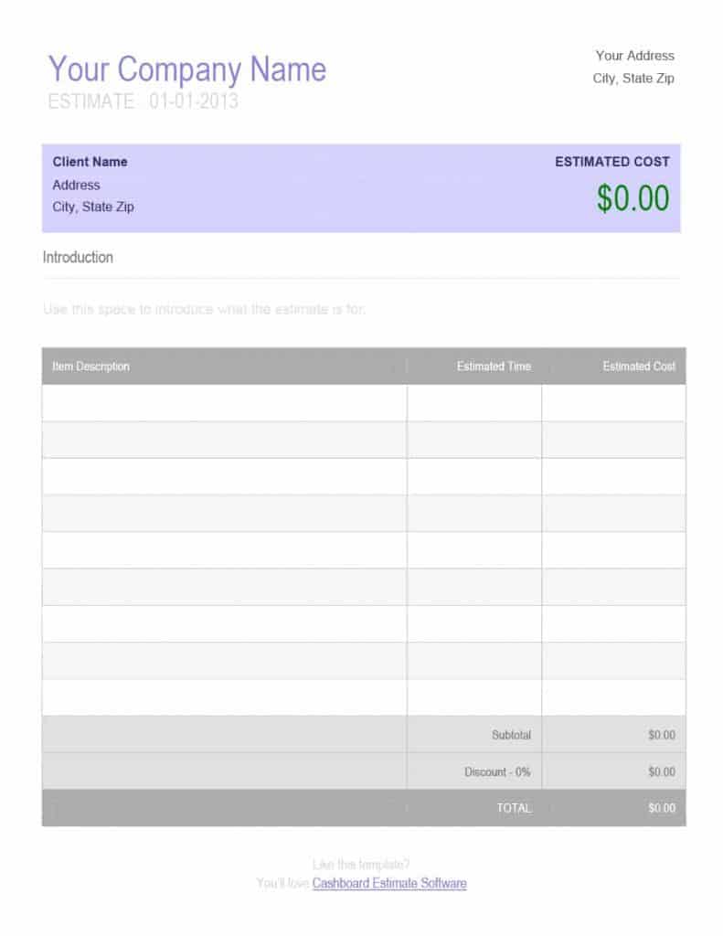 7+ Free Price Quotation Templates - Word Excel Formats