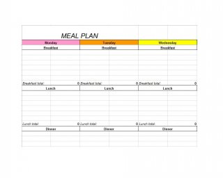 12+ Free Meal Plan Templates