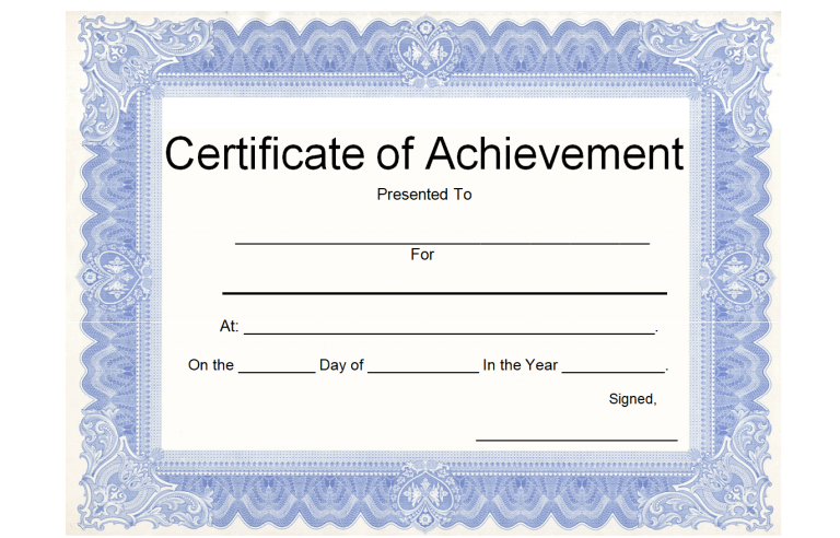 22+ Editable Certificate of Achievement Templates