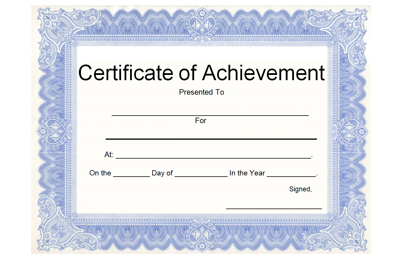 22+ Editable Certificate of Achievement Templates