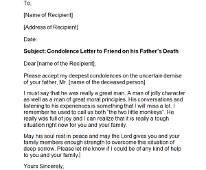 12 Practical Condolence Letter Samples & Formats