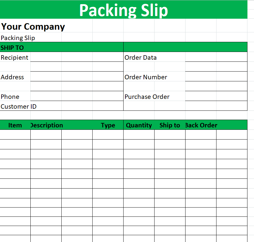 FREE 30+ Professional Packing Slip Templates [WORD & EXCEL]