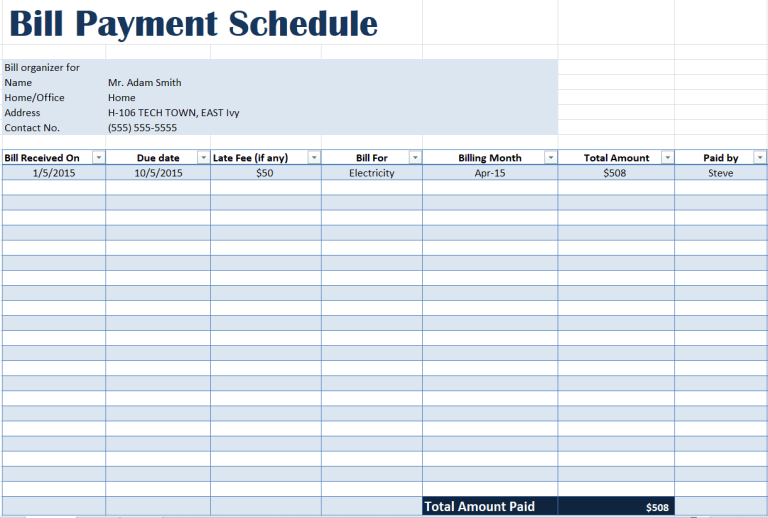 25+ Payment Plan/Schedule Templates [WORD, EXCEL, PDF]