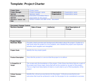 21+ Professional Project Charter Templates