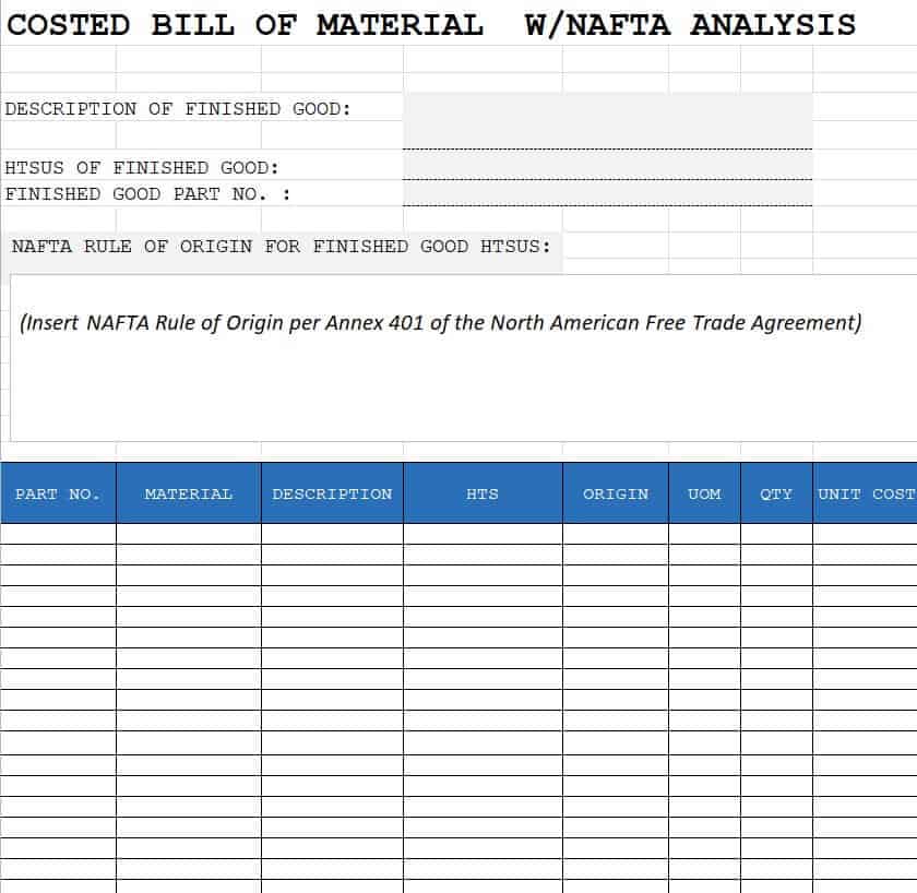 FREE 23+ Bill of Materials (BOM) Templates [EXCEL, WORD]