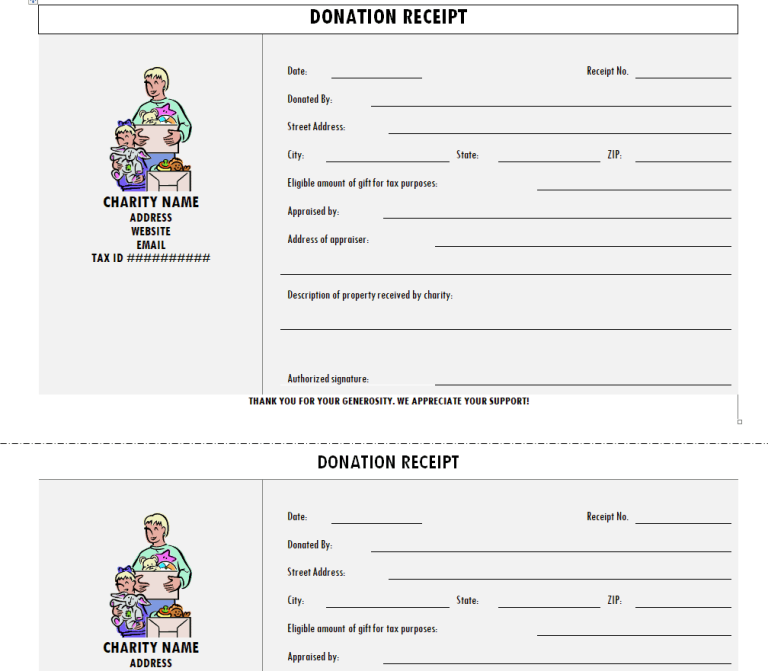 BEST 50+ Useful Donation Receipt Templates [WORD, PDF & EXCEL]