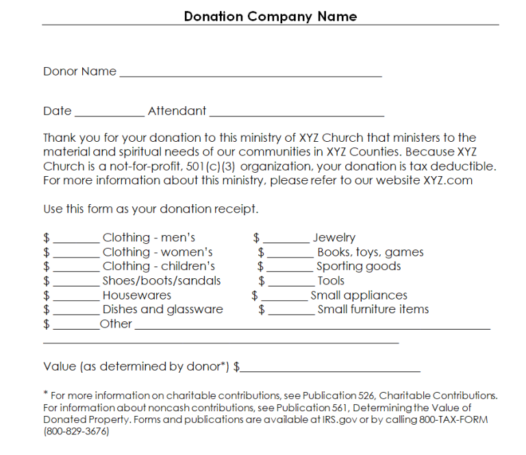 Best 50 Useful Donation Receipt Templates Word Pdf And Excel 