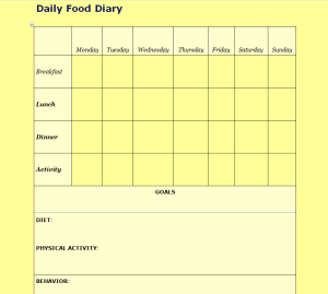 FREE Printable 28+ Food Diary/Food Log Templates in MS WORD