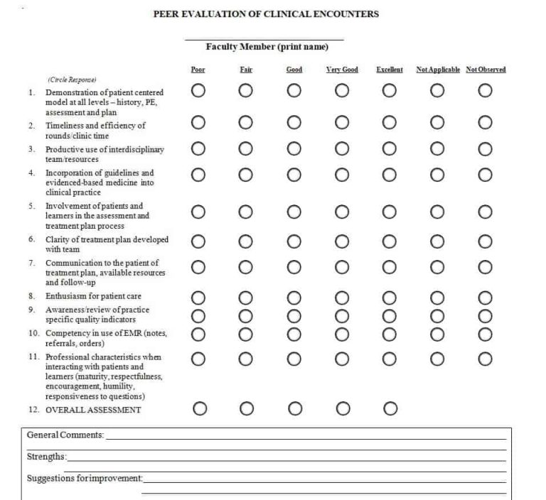 25+ Peer Evaluation Form Templates & Samples