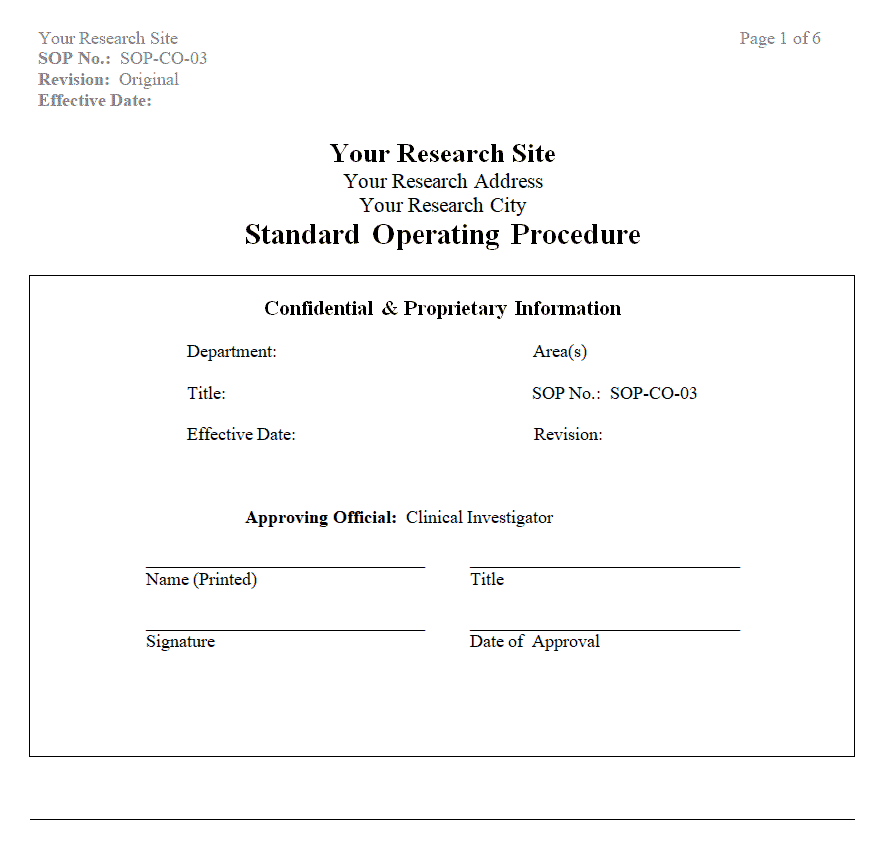 Free 25 Standard Operating Procedures Sops Templates In Ms Word