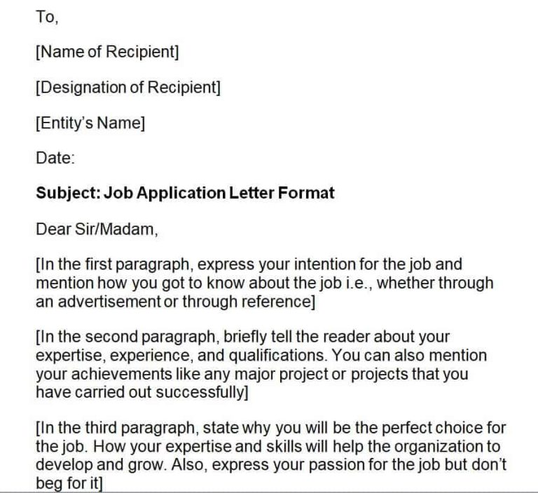 8+ Job Application Letters/Cover Letters Samples