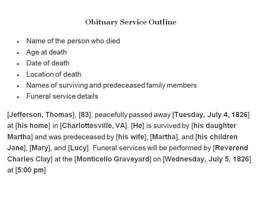 20 Best Obituary Templates [WORD & PDF] Word Excel Formats