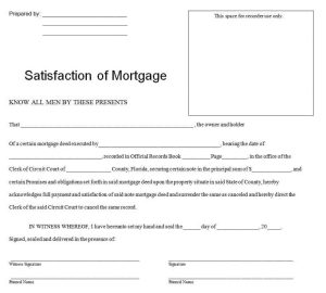 18+ FREE Satisfaction of Mortgage Forms