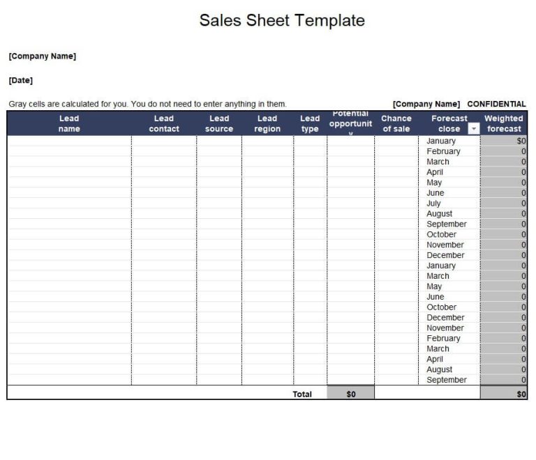 20+ Editable Sell Sheet Templates (WORD & EXCEL)