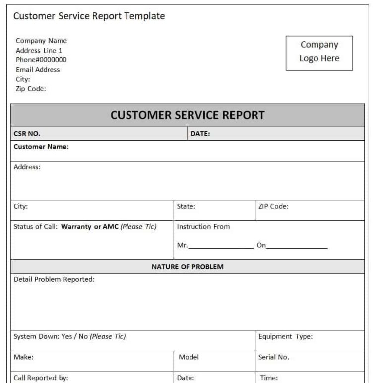 customer-service-report-format-archives-daily-life-docs