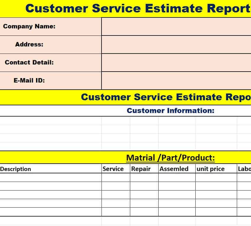 21 Official Customer Service Report Templates 2383