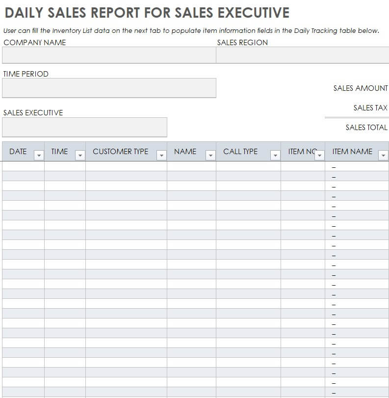 30 BEST Daily Report Templates in EXCEL WORD 