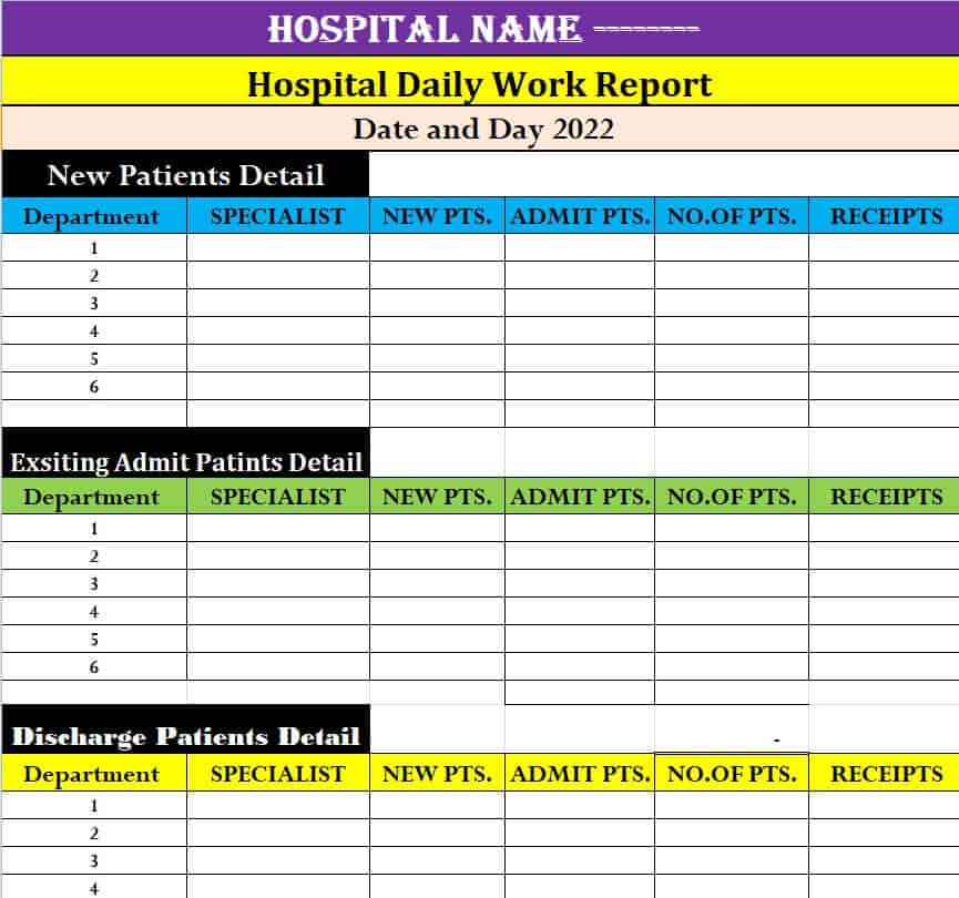 30 BEST Daily Report Templates in EXCEL WORD 