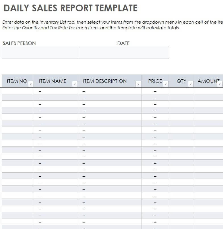 30 Best Daily Report Templates In Excel And Word 3943