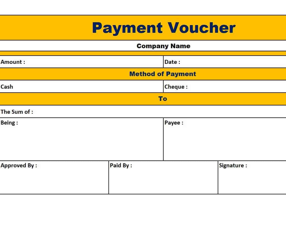 45 Free Payment Voucher Templates And Formats 1050