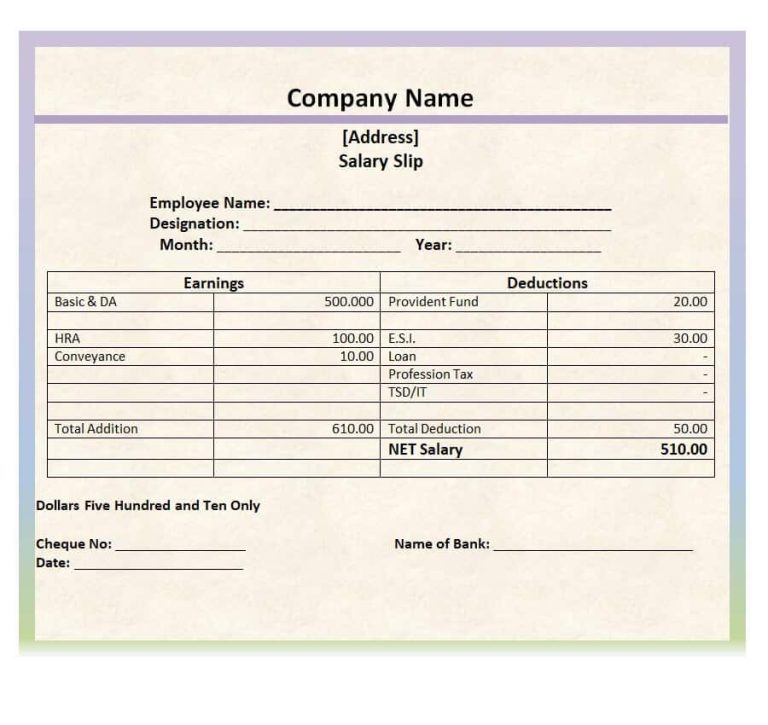 23+ Useful Payslip Templates & Formats [WORD & EXCEL]