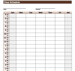 25 FREE School Timetable Templates [WORD, EXCEL, PDF]