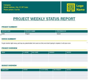 30+ Professional Weekly Status Report Templates [in PDF & WORD]