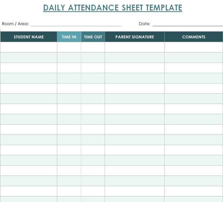 35+ Handy Attendance Sheet Templates [in Word & Excel]