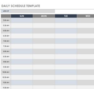 27+ Sample Daily Schedule Templates in Excel