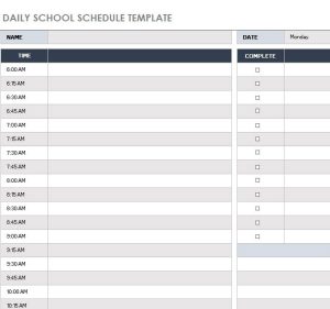 27+ Sample Daily Schedule Templates in Excel