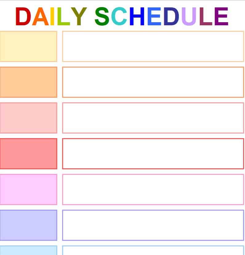 27+ Sample Daily Schedule Templates in Excel