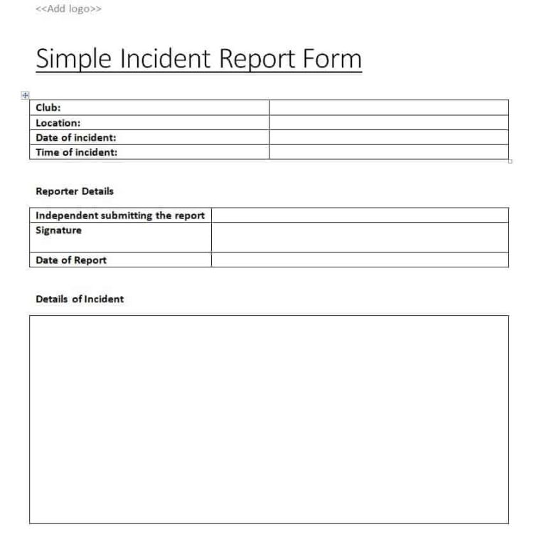 33+ Handy Incident Report Form Templates