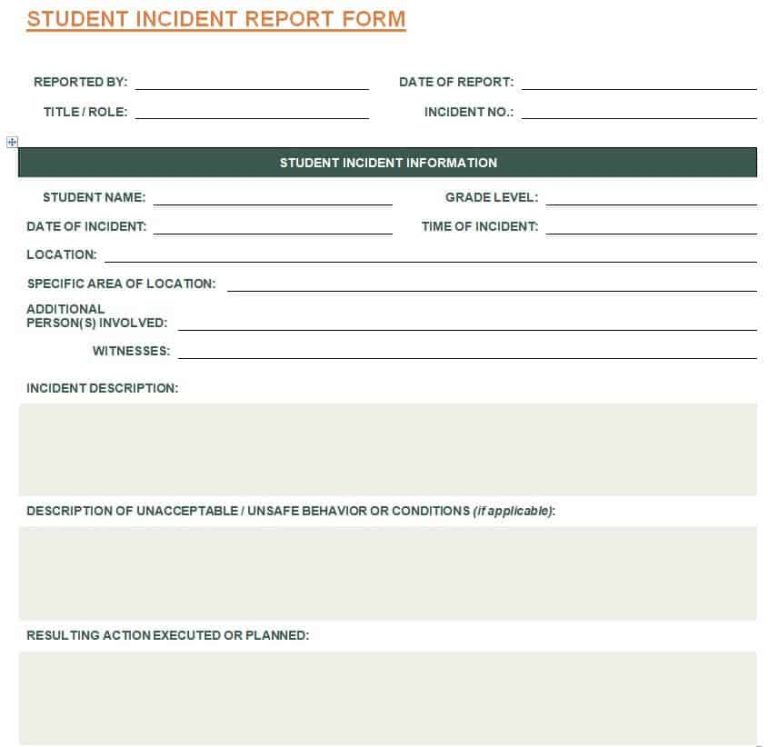 33+ Handy Incident Report Form Templates