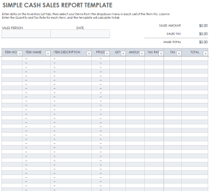 21+ Cash Sales Report Templates [in WORD & EXCEL]