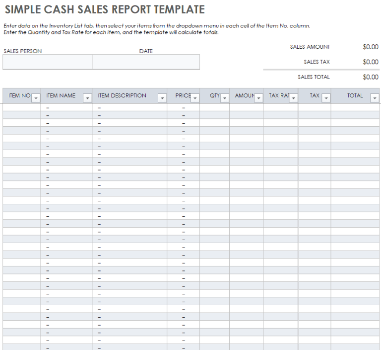 21+ Cash Sales Report Templates [in WORD & EXCEL]