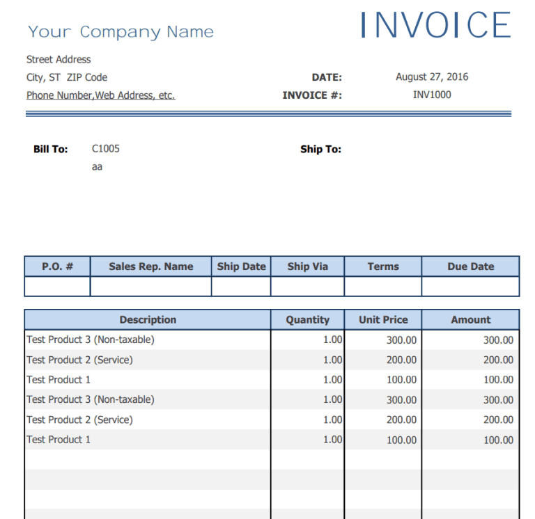 Download 21 BEST Purchase Invoice Templates [WORD, EXCEL, PDF]