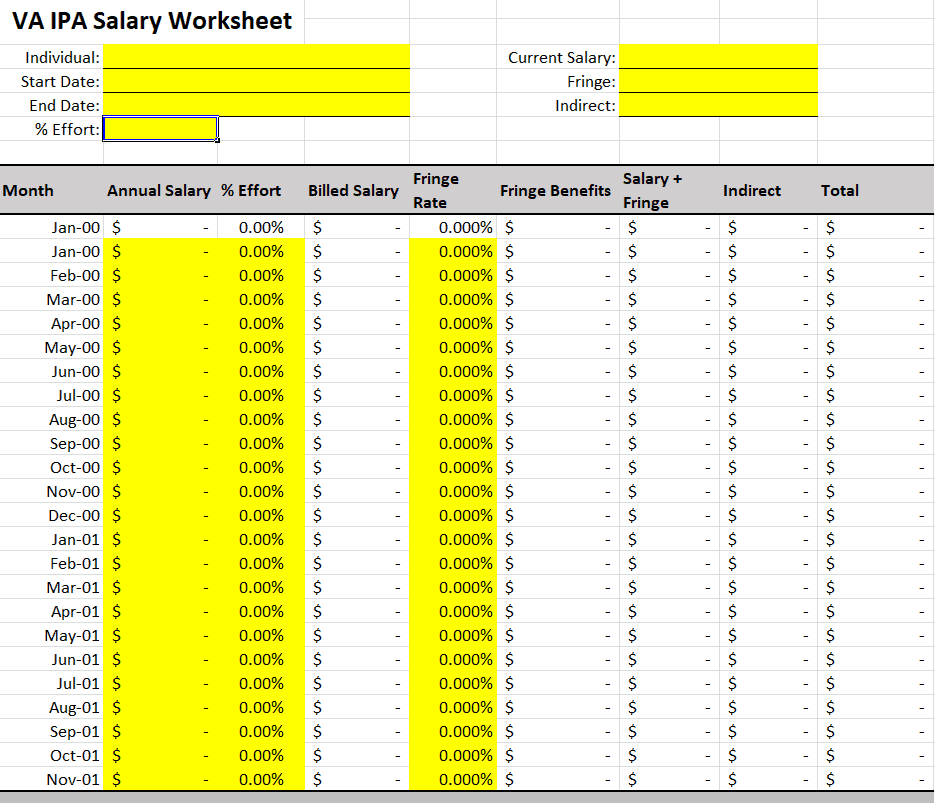 salary sheet excel template