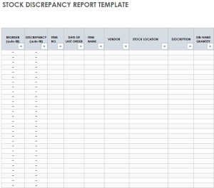 28+ Editable Stock Report Templates in EXCEL